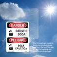 thumbnail image 6 of Caustic Soda OSHA Danger Aluminum Sign 24 Inch x 18 Inch - 10 Pack, 6 of 8