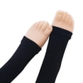 thumbnail image 5 of Bas de Compression à Bout Ouvert Hauteur Genou Bas de Compression pour Varices Enveloppe de Modelage pour Femmes Hommes 18-21mm Noir, 5 of 5