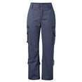thumbnail image 4 of Womens Pants Cargo Pants With Pockets Outdoor Casual Ripstop Camo Construction Work Pants, 4 of 5