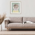 thumbnail image 2 of Stupell Industries Playful White Cat with Flowers Birch Framed Print Under Glass design by Mia Charro, 21 x 17, 2 of 10