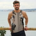 thumbnail image 6 of Pofeuu Funny Horse Faces Expressions Print Men's Workout Tank Tops Sleeveless Muscle Gym Shirt Quick Dry-3X-Large, 6 of 7
