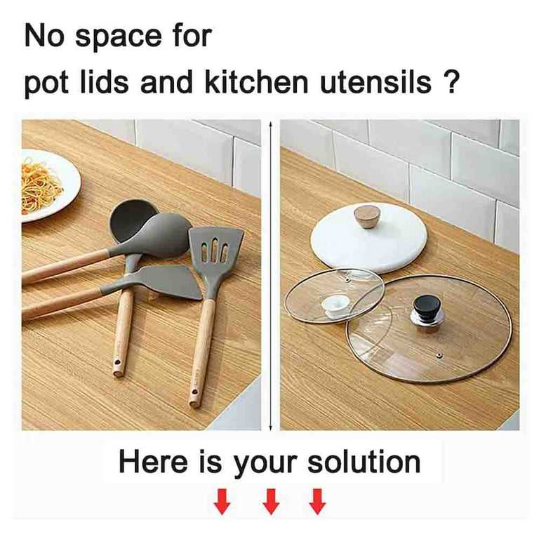 1pc Pp Kitchen Tool Holder, Kitchen Utensil Rack For Pot Lid, Spoon Rest, Dish  Drainer