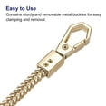 thumbnail image 4 of Correa de cadena Unique Bargains 2uds 24 x 0.24 Plano Bolso Cadenas Accesorios Hombro Cruzado Dorado Tono, 4 of 5