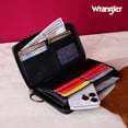 thumbnail image 5 of Wrangler Womens Wallet Wristlet Long Purse Designer Clutch Large Capacity Credit Card Holder Gifts for Women, Khaki, 5 of 7