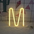thumbnail image 4 of Neon Sign, Letter Neon Signs Neon Alphabet Light Light Up LED Letters Lights Light Up Marquee Letters Lights Battery USB Warm White, 4 of 4