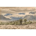thumbnail image 2 of P. C. Skovgaard 24x16 Gold Ornate Framed and Double Matted Museum Art Print Titled - Italian Mountain Landscape in Cloudy Weather (1854), 2 of 4