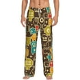 thumbnail image 2 of Kdxio Robot and Monsters Print Men's Sleep Pajama Pant Lounge Pants with Pockets, 2 of 8