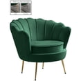 thumbnail image 1 of Meridian Furniture Gardenia Green Velvet Chair, 1 of 4