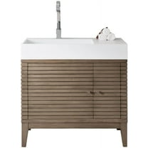 James Martin Vanities 210-V36-Gw Linear 36" Single Basin Walnut Wood Vanity Set - Wood