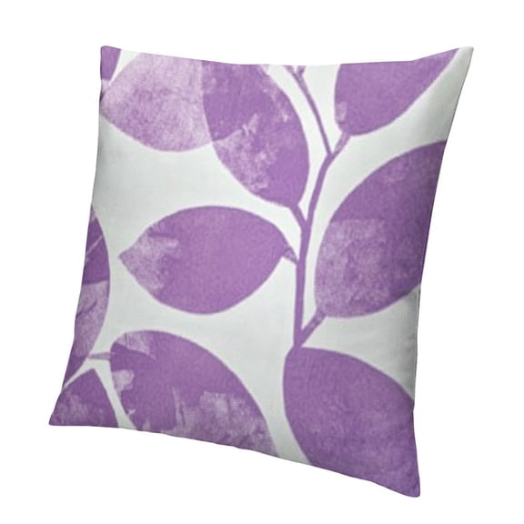 Throw Pillow Covers Gray Lavender Purple Grey Dahlia Floral Flowers Blooms Blossoms Swirly White Elegant Decorative Pillow Cases Home Decor Square