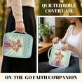 thumbnail image 4 of ZUXONGSY Cross Print Bible Cover for Women Portable Bible Holder Large ChuZU Bag with Handle Journal Case for Christian, 4 of 7