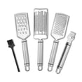 thumbnail image 1 of Billuyoard Ralladores de alimentos con mango de acero inoxidable, rebanadores, molinillo de ensalada, utensilios de mano, encimera de especias, utensilios Herramientas y accesorios para hornear Billuyoard HA009238-00B, 1 of 6