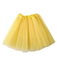thumbnail image 3 of IROINNID Elastic Waist Mini Skirts For Women Layered Organza Lace Solid Color Skirt, 3 of 3