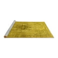 thumbnail image 2 of Ahgly Company Machine Washable Indoor Round Persian Yellow Traditional Area Rugs, 7' Round, 2 of 4