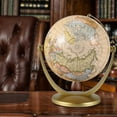 thumbnail image 4 of Retro Rotating World Globe Earth Antique Home Office Desktop Decor Geography Educational Learning Map School Supplies, 4 of 9