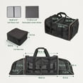 thumbnail image 2 of LitaiL - Portador de viaje para gatos con cajas de arena para 2 gatos, portador de mascotas suave de doble compartimento, transportador de gatos portátil expandible para viajes en coche, hasta 35, 2 of 5