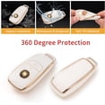 thumbnail image 3 of LAICAIW for Mercedes Benz Key Fob Cover with Keychain Lanyard, Soft TPU Key Case Shell Compatible with 2019-2021 A-Class C-Class G-Class 2017-2020 E-Class S-Class Smart Key Holder, 3 of 6