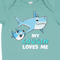 thumbnail image 4 of Inktastic My Cousin Loves Me with Cute Sharks Boys or Girls Baby Bodysuit, 4 of 5