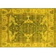 thumbnail image 1 of Ahgly Company Machine Washable Indoor Rectangle Oriental Yellow Industrial Area Rugs, 2' x 5', 1 of 4