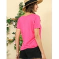 thumbnail image 3 of Doublju Womens Scoop Neck Asymmetric Strap Modal T-Shirt With Plus Size, 3 of 4