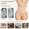 thumbnail image 4 of MISS COCOLI Tummy Control Shapewear Panties For Women High Waisted Shaping Underwear Slimming Lace Thong Body Shaper 2 Pack, 4 of 6