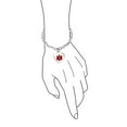 thumbnail image 4 of Bling Jewelry Womens Link Chain Red Medical ID Bracelet with Heart Tag Silver Tone 7-7.5 Inch, 4 of 5
