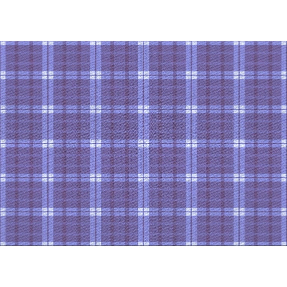 Ahgly Company Machine Washable Indoor Rectangle Transitional Slate Blue Area Rugs, 7' x 9'