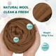 thumbnail image 2 of Aguja Fieltro Lana, 8.5 Oz Naturaleza Fibra Hilo Lana Mechero para Fieltro Húmedo, Artesanías a Mano, Materiales Diy (Café), 2 of 6