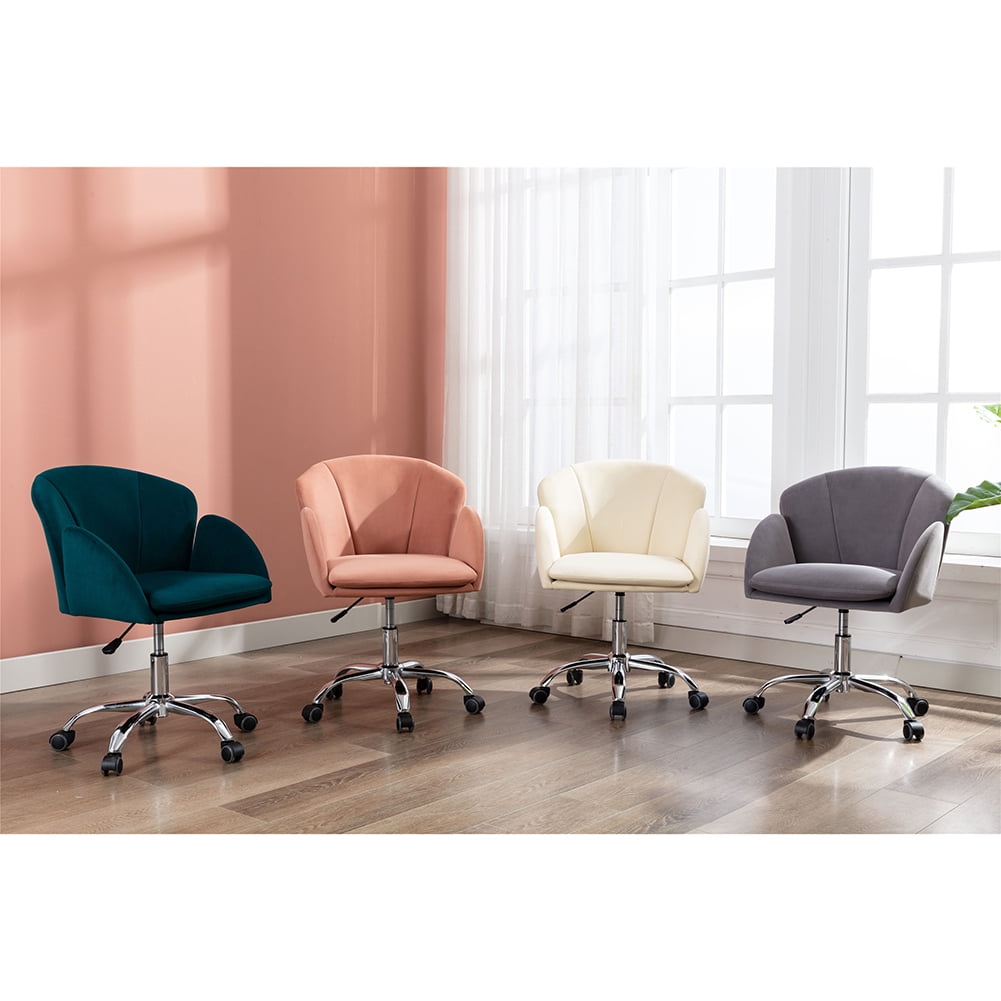 Kepooman Modern Swivel Shell Office Chair for Living Room/Bedroom, Adjustable Upholstered Leisure Arm Chair, Teal Kepooman Modern Swivel Shell Office Chair for Living Room/Bedroom, Adjustable Upholstered Leisure Arm Chair, Teal
