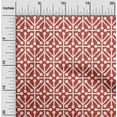 thumbnail image 2 of oneOone Georgette Viscose Red Fabric Geometric Diy Clothing Quilting Fabric Print Fabric By Yard 42 Inch Wide, 2 of 5