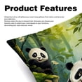 thumbnail image 2 of Panda Covers Set of 2 with Unique Patterns for Bed, Chair Pillow Covers, Decorative Pillows - Available in 16x16, 18x18, 20x20 Inchesfor Various Occasions, 2 of 6