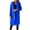 Blue, variant on DDAPJ pyju Womens Wool Blend Pea Coat 2023 Clearance, Notch Lapel Double Breasted Trench Coat Slim Solid Casual Overcoat Long Dress Jacket with Pockets Beige L
