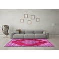 thumbnail image 3 of Ahgly Company Indoor Rectangle Medallion Pink Traditional Area Rugs, 7' x 10', 3 of 4