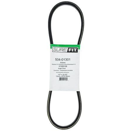 SureFit Auger Drive Belt for Ariens 07200108 ST520 ST20 Sno-Tek Snow Blowers