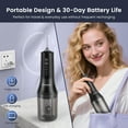 thumbnail image 6 of FETERVIC Water Dental Flosser for Teeth – Cordless Oral Irrigator, 8 Jet Tips, 4 Modes, 360° Nozzle, 260ML Rechargeable, IPX7 Waterproof for Home & Travel（Black）, 6 of 9