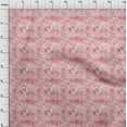 thumbnail image 4 of oneOone Rayon Light Pink Fabric Abstract Floral Dress Material Fabric Print Fabric By The Yard 56 Inch Wide, 4 of 5