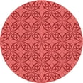 thumbnail image 1 of Ahgly Company Tapis Rond Lavable en Machine Intérieur Transitionnel Rouge, 8 Pieds Rond, 1 of 7