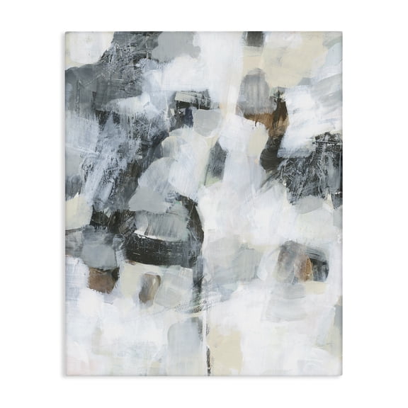 Stupell Industries Contemporary Grey & White Abstract Pattern Canvas Art, 16 x 20, by Melissa Wang