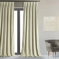 thumbnail image 5 of Exclusive Fabrics  Signature Pleated Blackout Velvet Curtain (1 Panel) Burgundy 25 X 120 120 Inches, 5 of 5