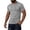 Grey, variant on Men Tshirts V Neck , Men's Undershirts , High Performance Reflective Men's T-Shirt for Outdoor Sports and Casual Everyday Wear