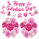 thumbnail image 4 of Un día antes del día de San Valentín, fiesta temática de carnaval, decoración, traje, bandera, papel, flor, borla, espiral, elevador, globo, 4 of 5