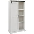 thumbnail image 1 of Meuble de Rangement Haut Porte Coulissante Moderne en Blanc Brossé, 1 of 9