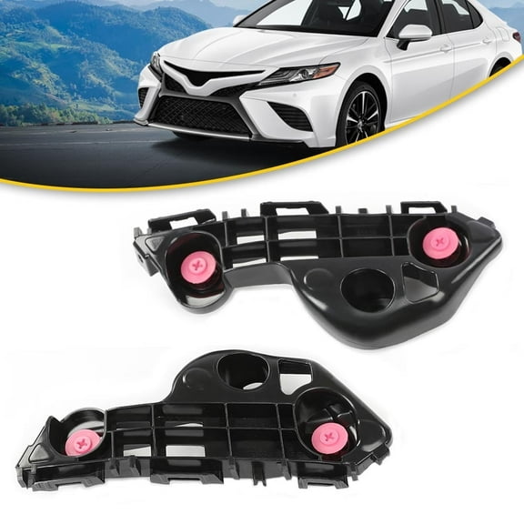 PIT66 Bumper Bracket Retainer Front Pair Beam Mount Support 2Pcs Left Driver and Right Passenger Side Fit for Toyota Camry 2018-2021