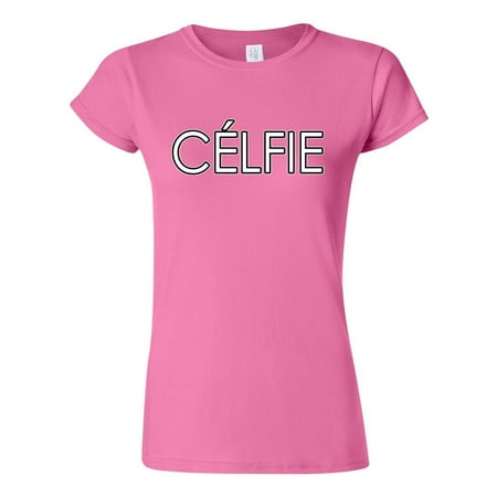 Junior Celfie Selfie Funny Humor DT T-Shirt Tee