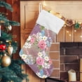 thumbnail image 5 of Coolnut 17.7 Inch Christmas Stockings, 2 PCS Peony Presonalized Large Stocking Sock for Family Holiday Xmas Party Decorations, 5 of 7