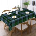 thumbnail image 3 of Sutherland District Tartan Rectangular Tablecloth 60"x120" with Lace Edge, Washable Durable Table Cover for Dining, Indoor Outdoor Home Restaurant Decor, 3 of 5
