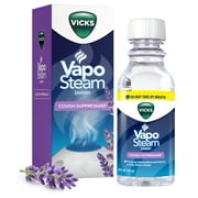 Vicks VapoSteam Liquid for Humidifiers & Vaporizers, Cough Suppressant with Camphor, Lavender, 8 fl oz (VIN30008V1)