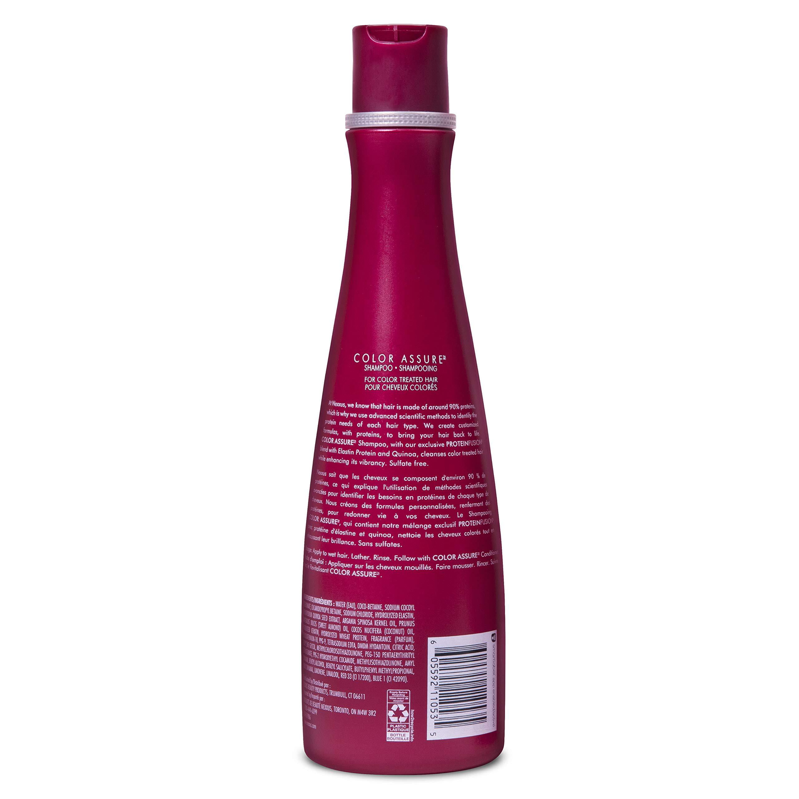 jul fornuft gås Nexxus Color Assure Shampoo for Color Treated Hair ProteinFusion Sulfate  Free, 0% Silicone 13.5 oz Color Assure, Elastin Protein - Walmart.com