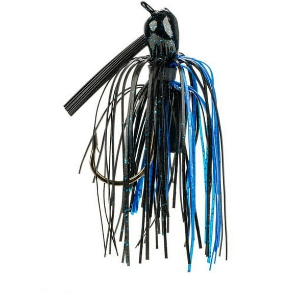 Strike King Pro-Model Jig 1/4oz Black Blue Bass Jig
