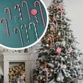 thumbnail image 5 of 1/5/3/6 piezas de bastones de Navidad coloridos adornos colgantes para árbol de Navidad juguetes de plástico para dulces regalo fiesta Año Nuevo suministros decoraciones para el hogar, 5 of 5